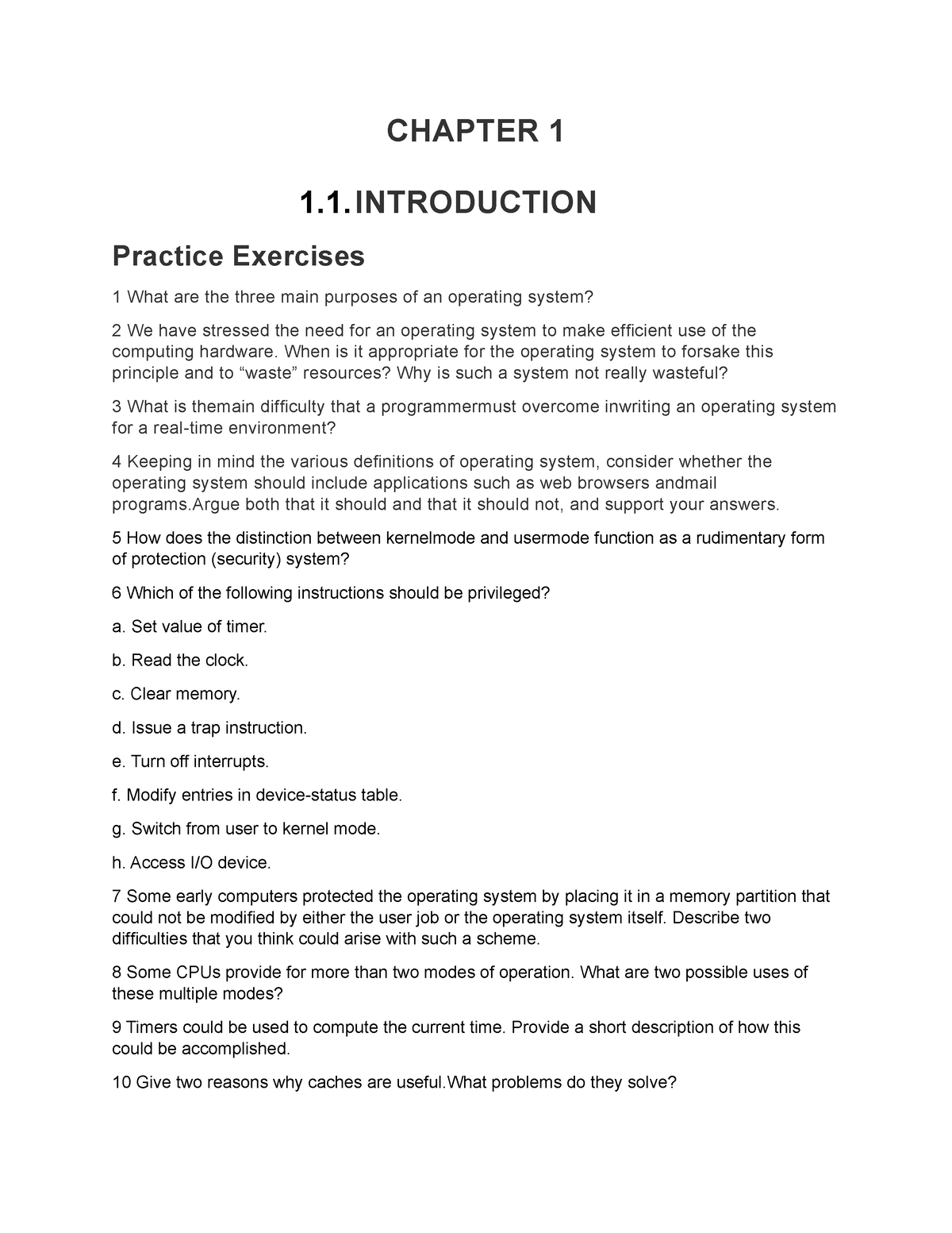 Chapter 1.1-Intro Question - CHAPTER 1 1.1 Practice Exercises 1 What ...