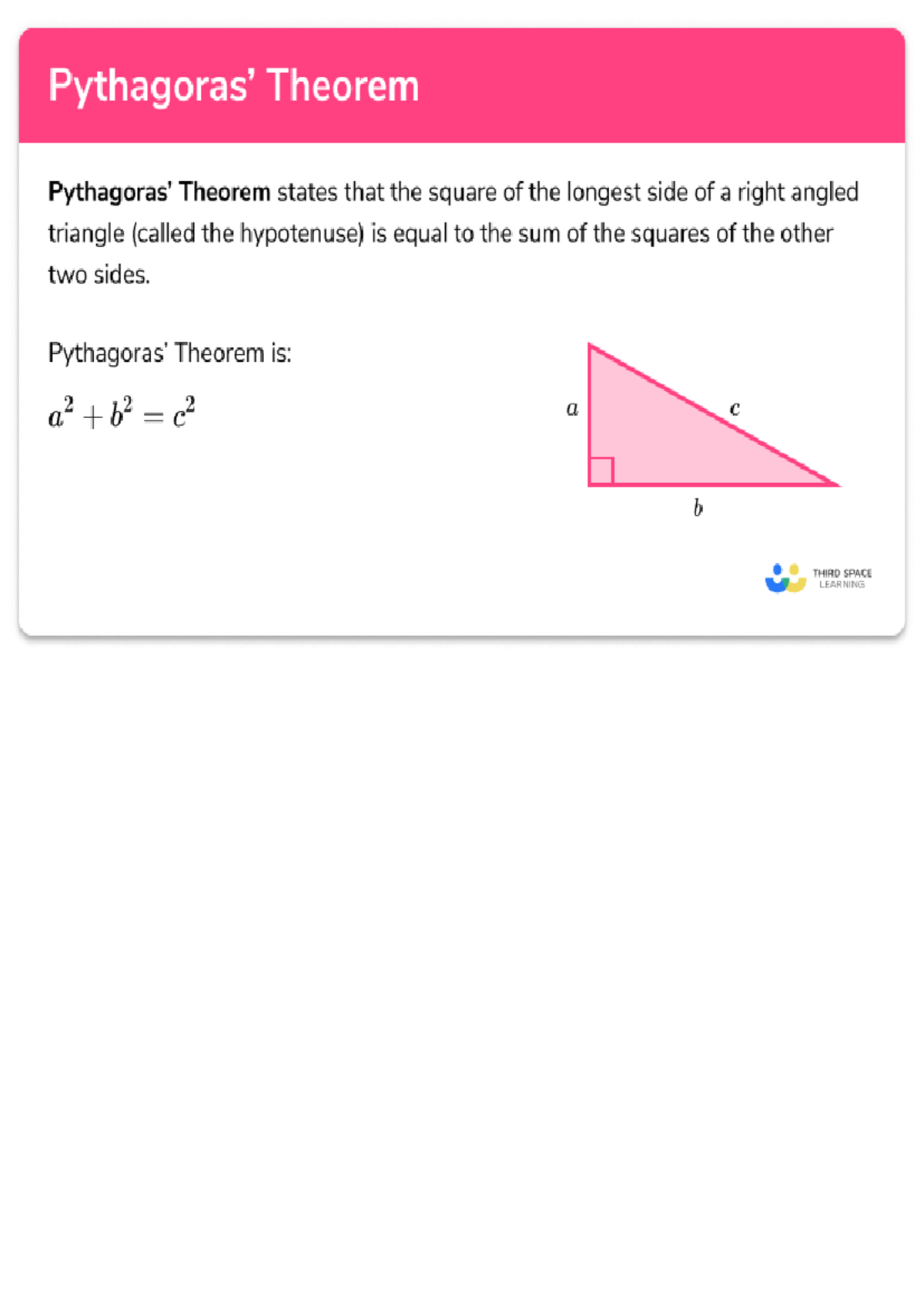 Pythagoras - math notes - Studocu