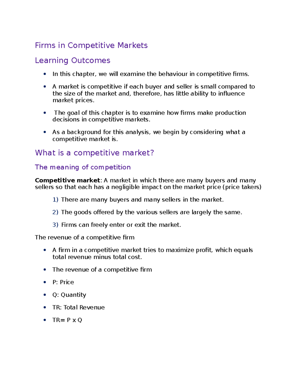 CH14- Firms in Competitive Market - Firms in Competitive Markets ...