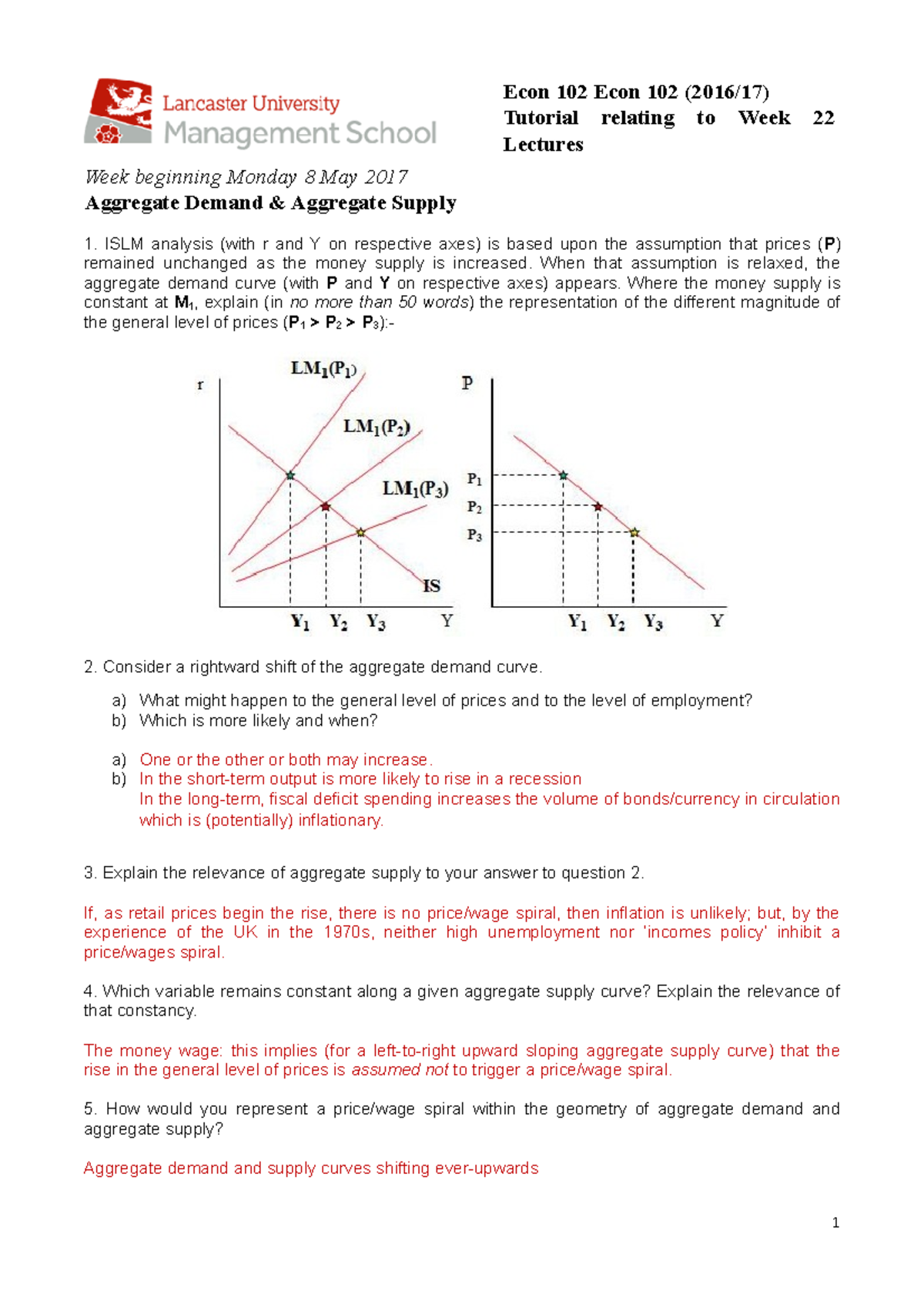 Econ 102 Tutorial Week 23 Answers - Econ 102 Econ 102 (2016/17 ...