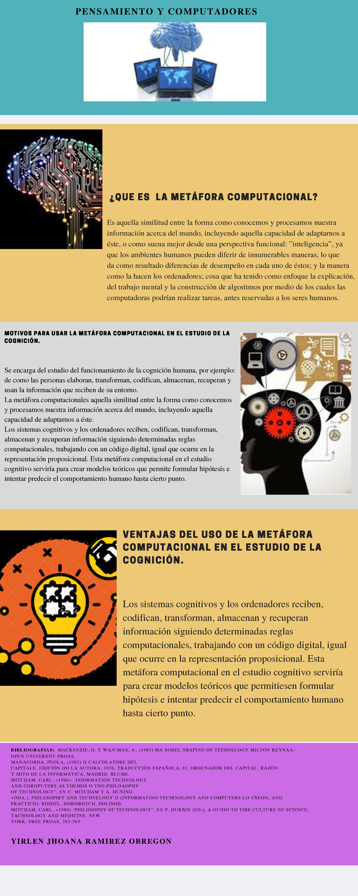 Pensamiento y computadores - ¿QUE ES LA METÁFORA COMPUTACIONAL? Es ...