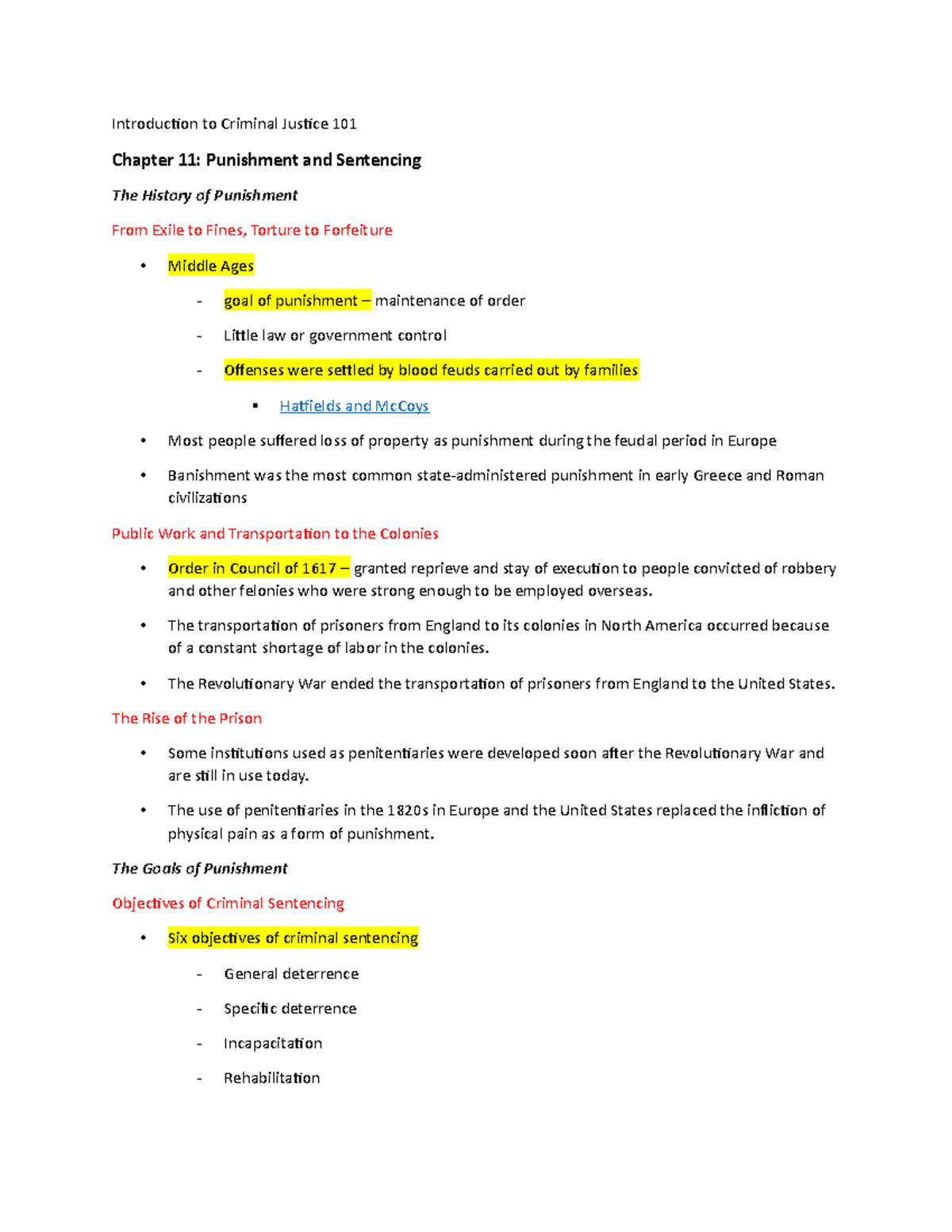 CJ Notes Ch. 11 - Kelly Roth - Introduction To Criminal Justice 101 ...