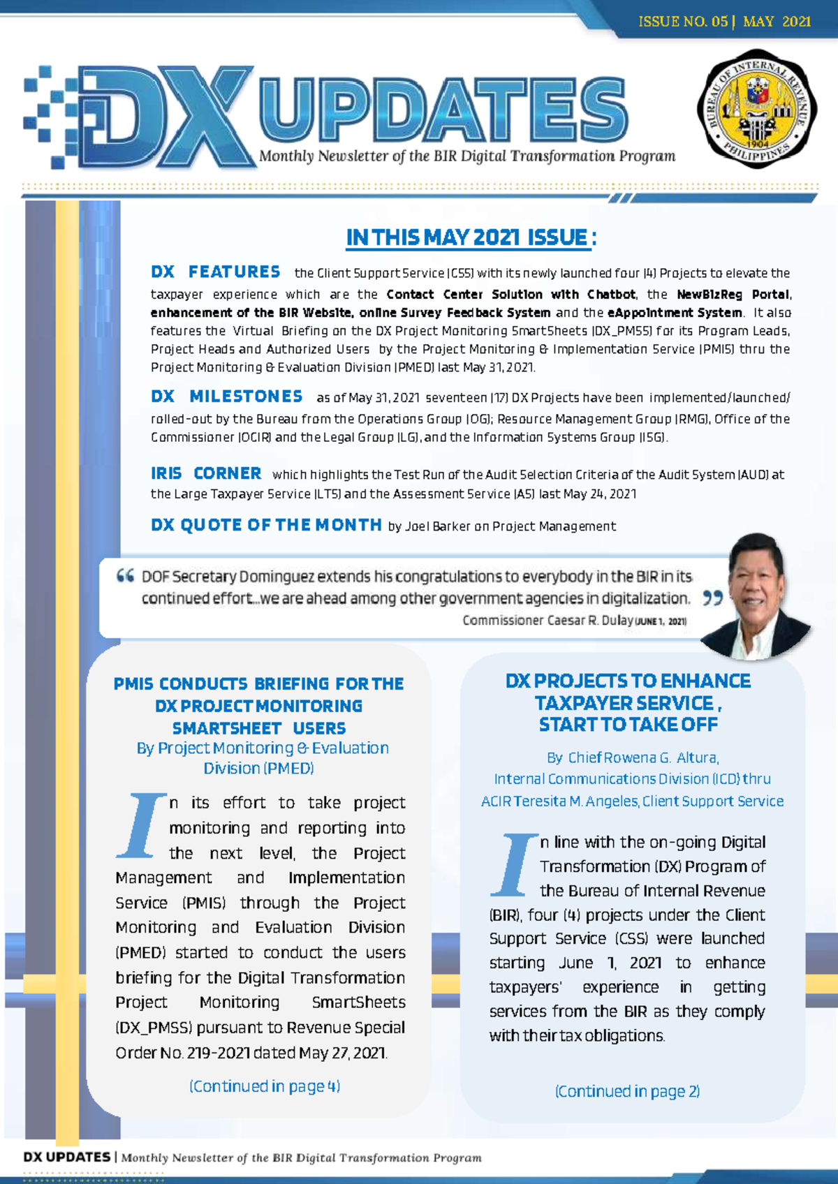 DX Updates Newsletter May 2021 Issue No. 5 Final - ISSUE NO. 05 | MAY ...