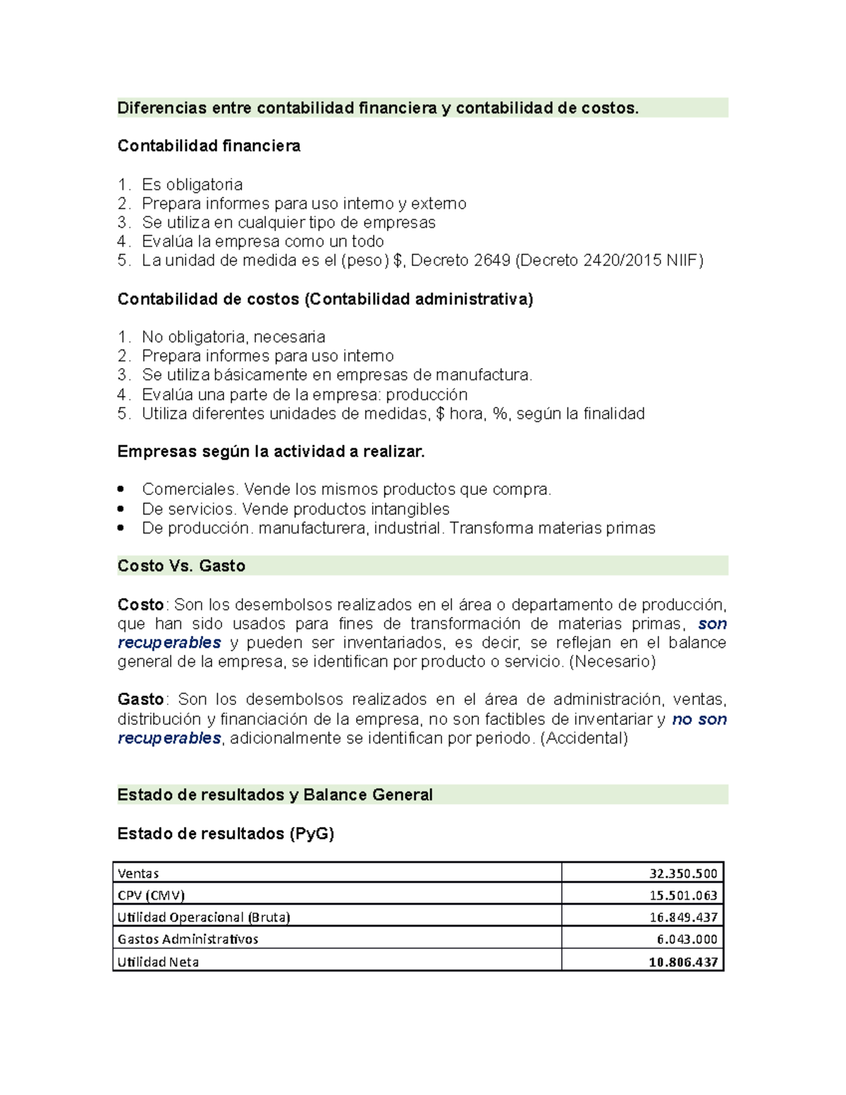 Diferencias entre contabilidad financiera y contabilidad de costos ...