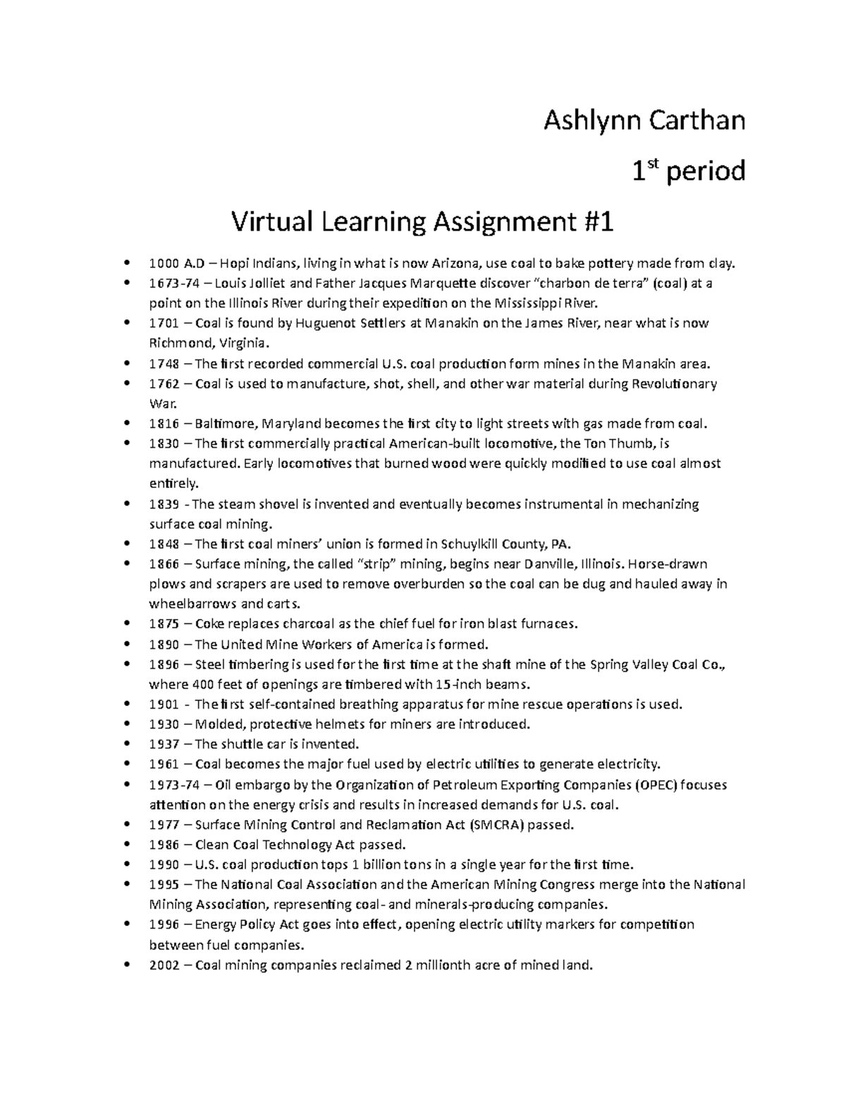 assignment of virtual