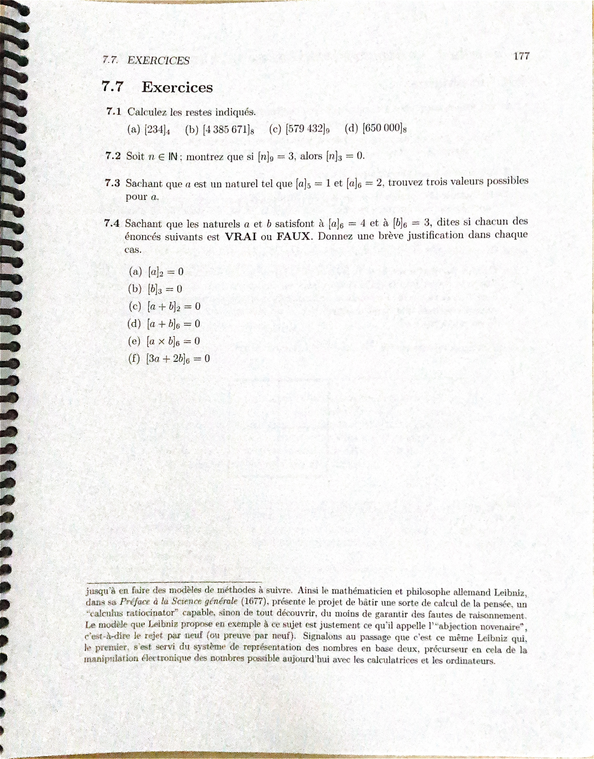 Chapter 7 - Math - Exercices du chapitre 7 - 7. EXERCICES 177 7 ...