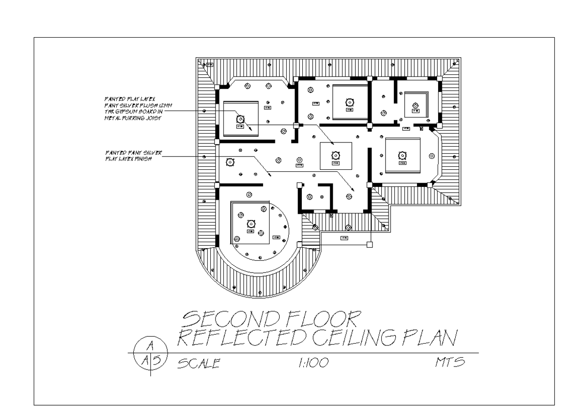 RCP 2ND Floor - reflected ceiling plan - Bs Architecture - +2. +2. +2 ...