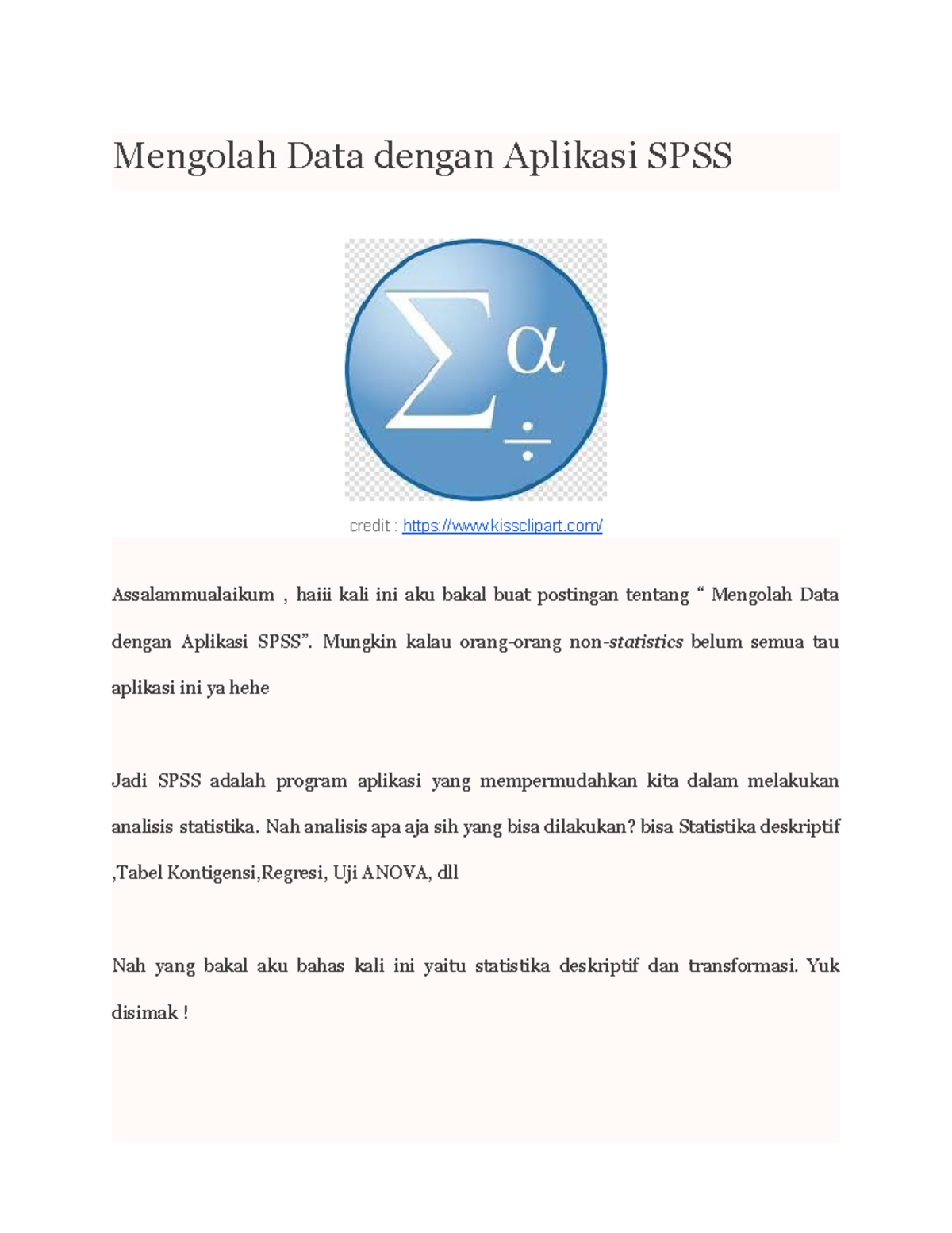 Data Mining - Mengolah Data Dengan Aplikasi SPSS - Mengolah Data Dengan ...