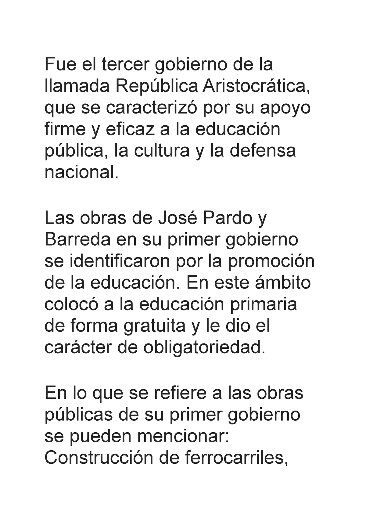 presidente jose pardo - Fue el tercer gobierno de la llamada República ...