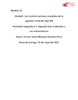 M10S4PI - Hey - Proyecto Integrador. Los Orígenes Y Transformaciones ...