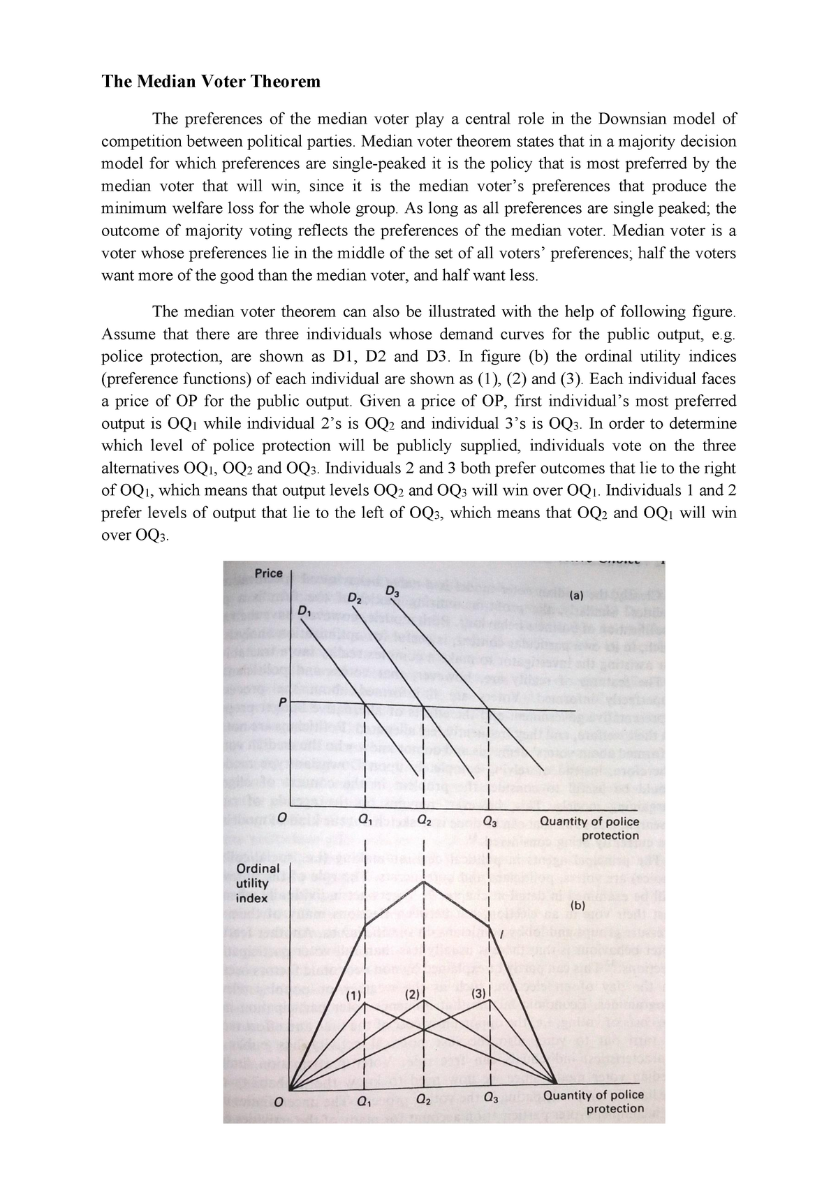 The Median Voter Theorem- Median Voter Theorem States That In A ...