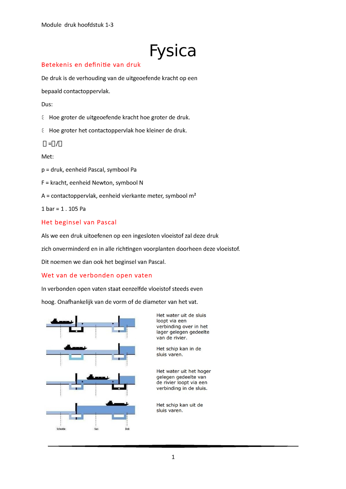 Fysica Module 2 Hoofdstuk 1 3 Module Druk Hoofdstuk 1 Fysica Betekenis En Definitie Van Druk 