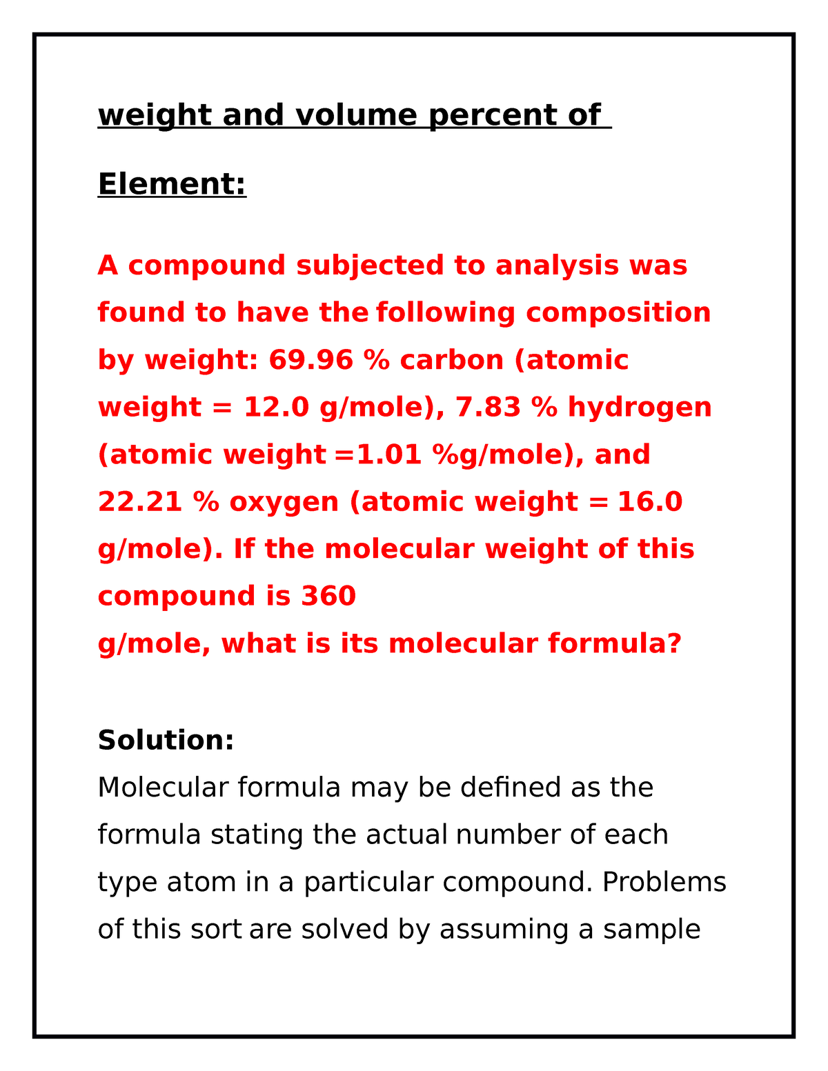 weight-and-volume-percent-of-element-weight-and-volume-percent-of