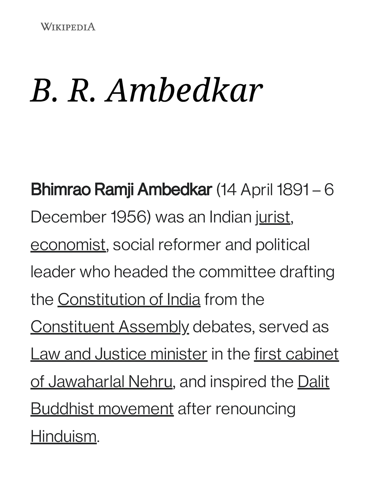 thesis title b r ambedkar