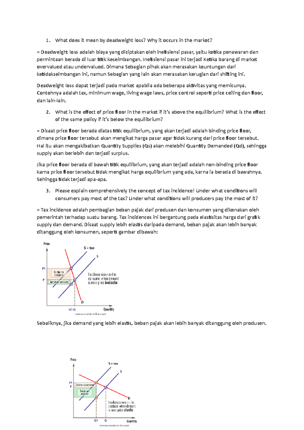Mockup UAS UAS Micro What does it mean by deadweight loss? Why it