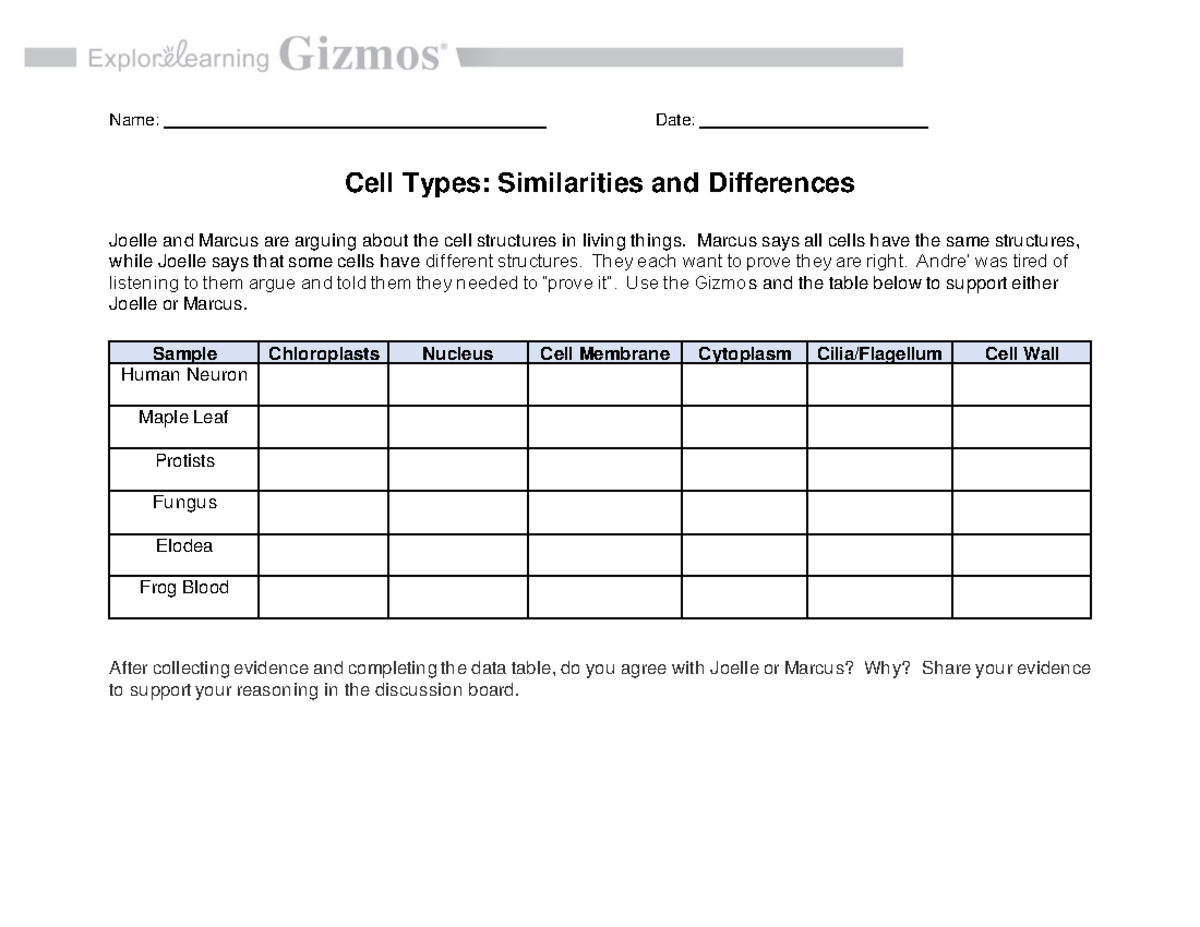 cell-types-similarities-and-differences-name-date-cell-types