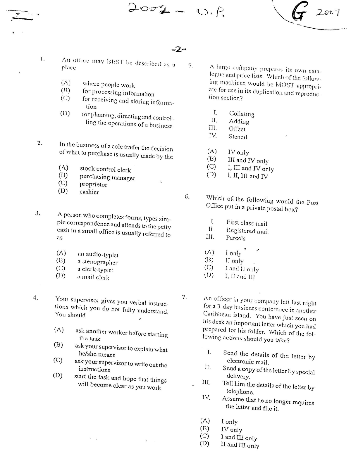 multiple-choice-g-its-a-past-paper-office-administration-studocu