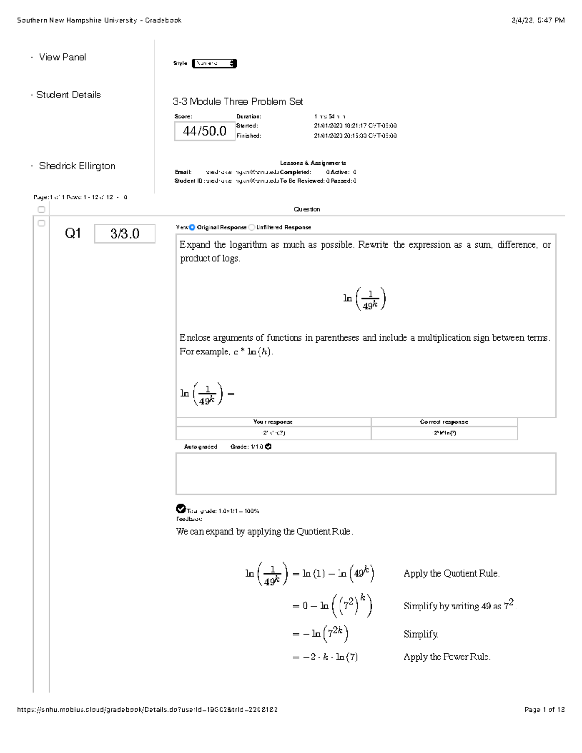 Mat 140 Module 3 Problem Set Page 1 Of 1 Rows 1 12 Of 12 0