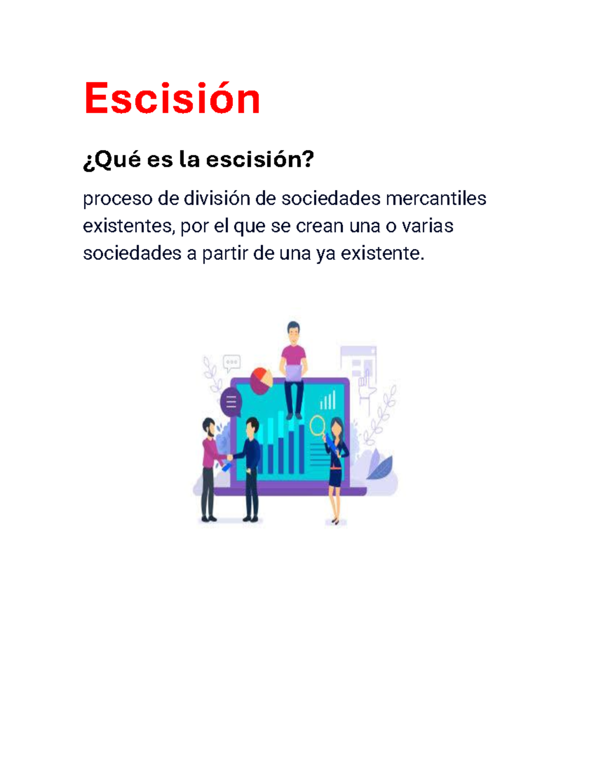 Escisión - Escisión ¿Qué es la escisión? proceso de división de ...