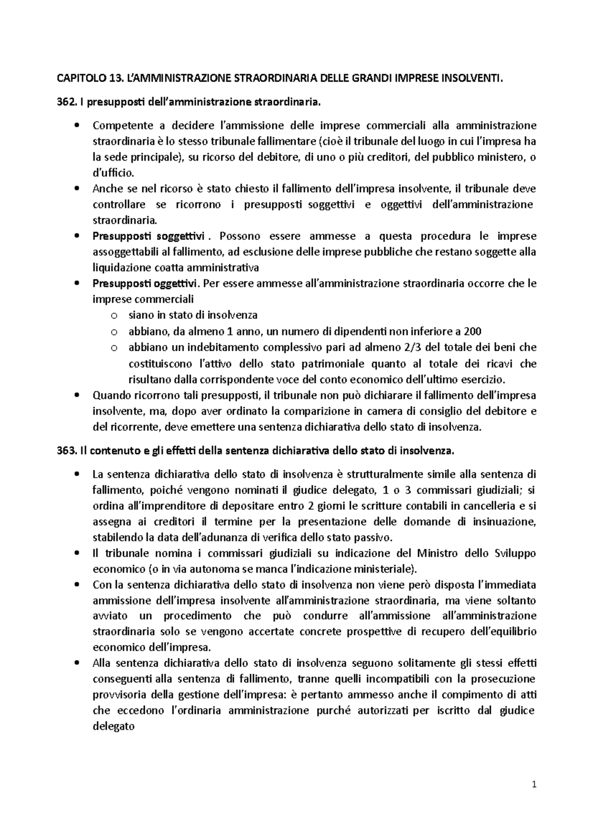 amministrazione straordinaria grandi imprese in crisi