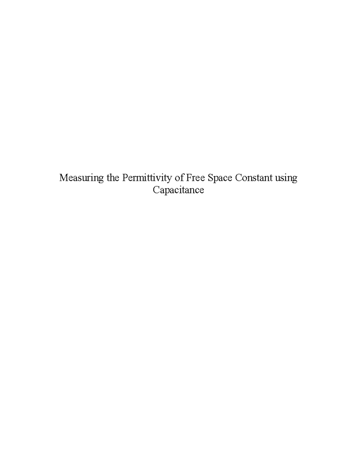 lab-7-report-measuring-the-permittivity-of-free-space-constant-using