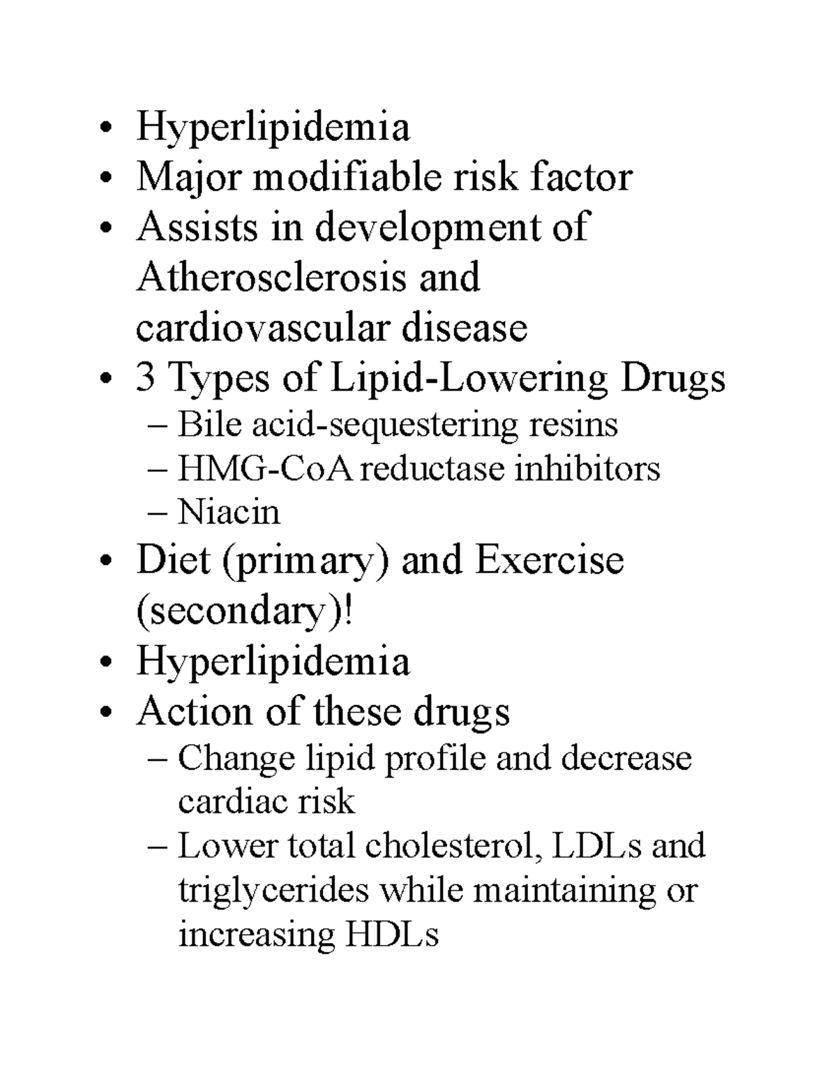 Hyperlipidemia - Hyperlipidemia Major Modifiable Risk Factor Assists In ...