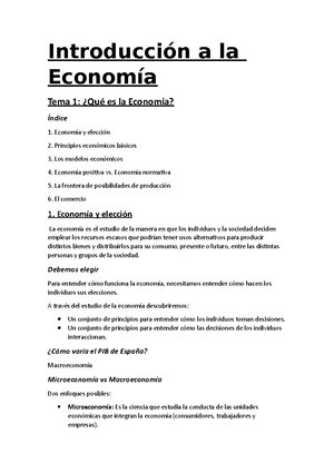 Introducción A LA Economía - INTRODUCCIÓN A LA ECONOMÍA. INTRODUCCIÓN A ...