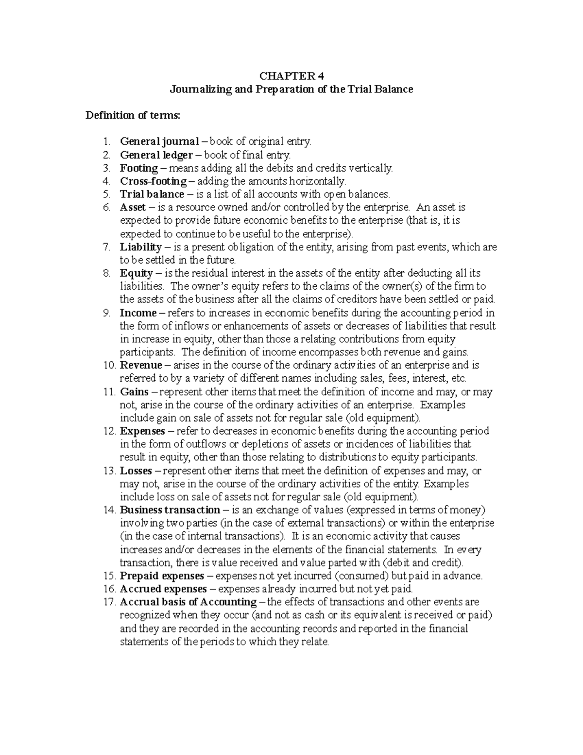 FAR Problems and Exercises Part 4 WITH Answers - CHAPTER 4 Journalizing ...