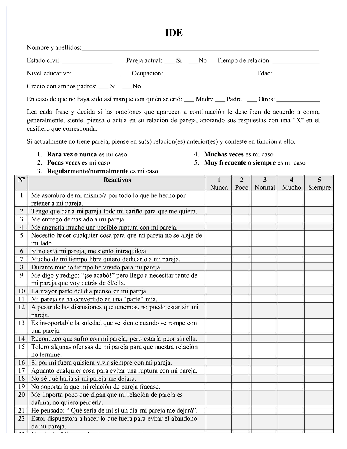 Pdf-inventario-de-dependencia-emocional-ide Compress - IDEIDE Nombre YNombre Y - Studocu