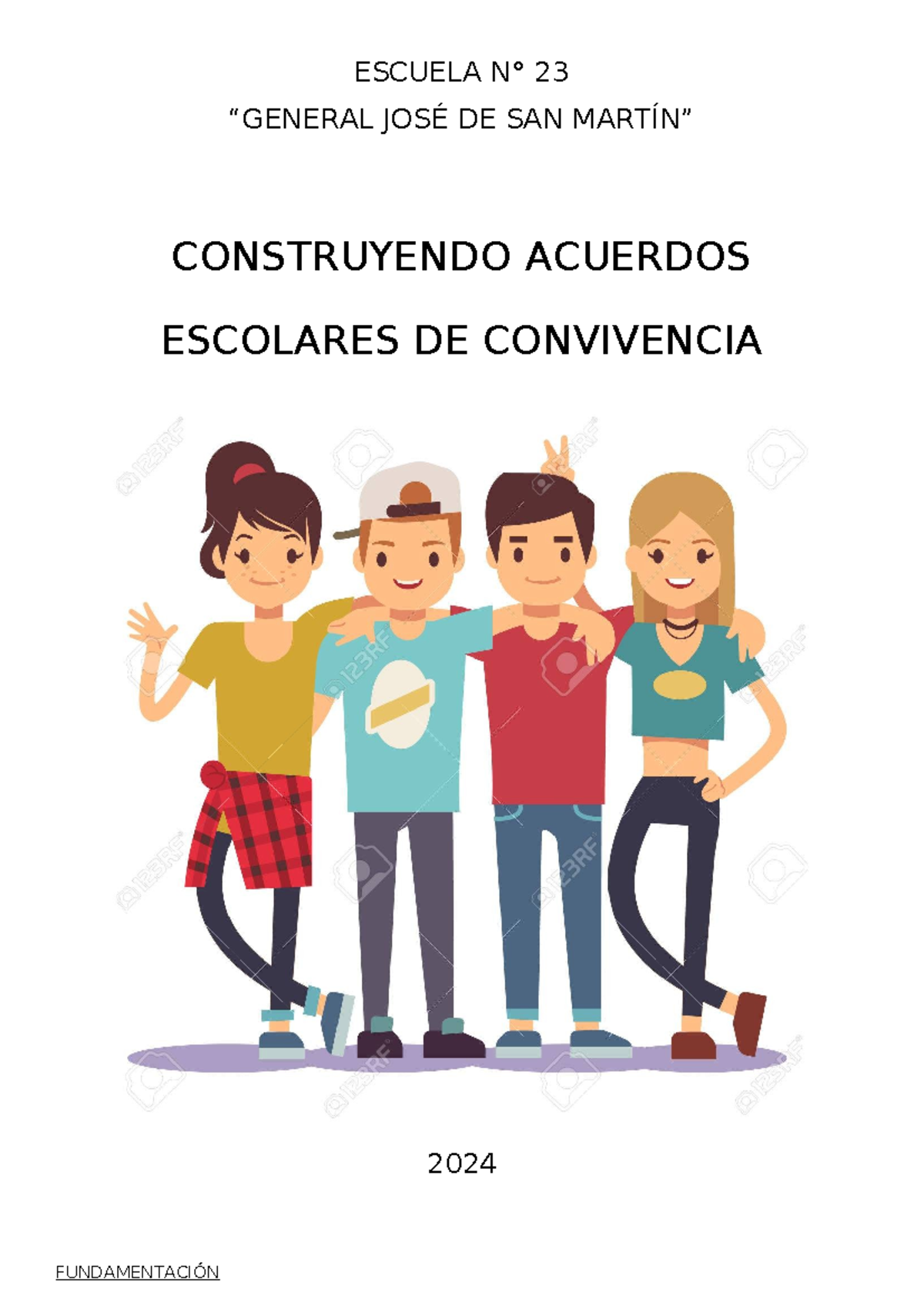 Acuerdos Escolares DE Convivencia 5to 2024 - ESCUELA N° 23 “GENERAL ...