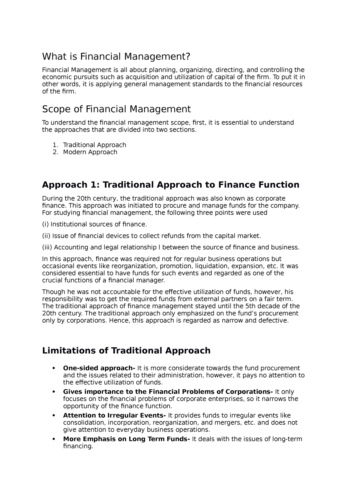 Financial Management What Is Financial Management Financial 