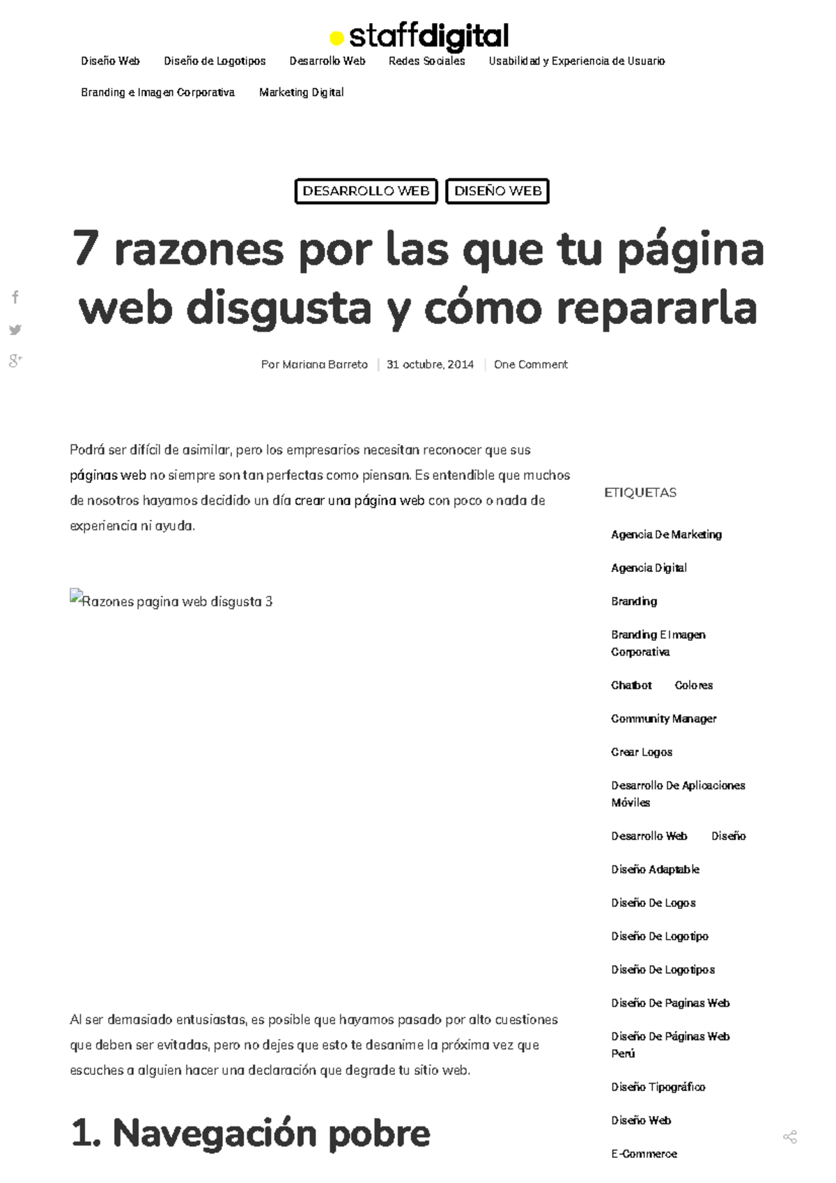 7 razones por las que tu página web disgusta y cómo repararla ...
