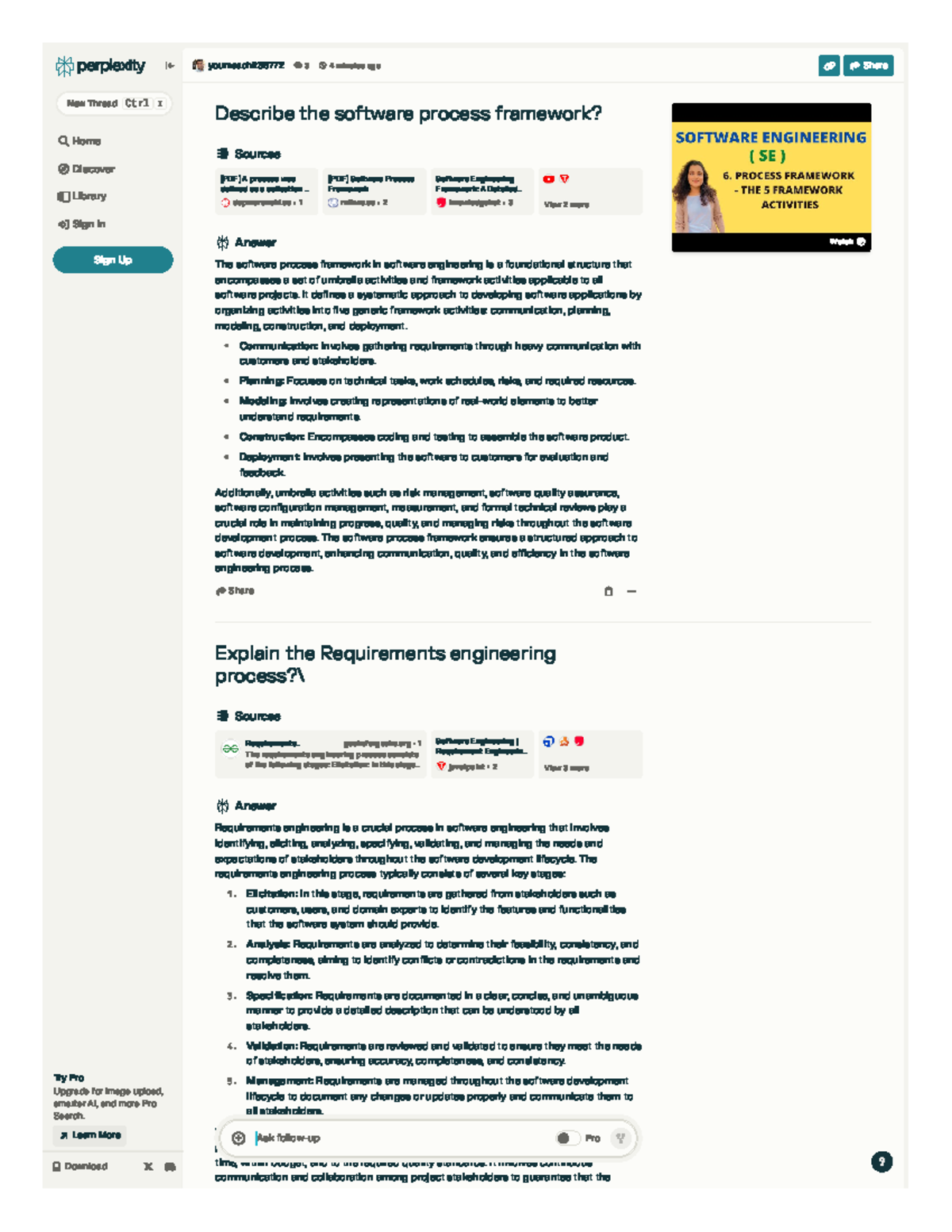 BEFA UNIT 3 CJFESKDPIOJWV - Describe the software process framework ...