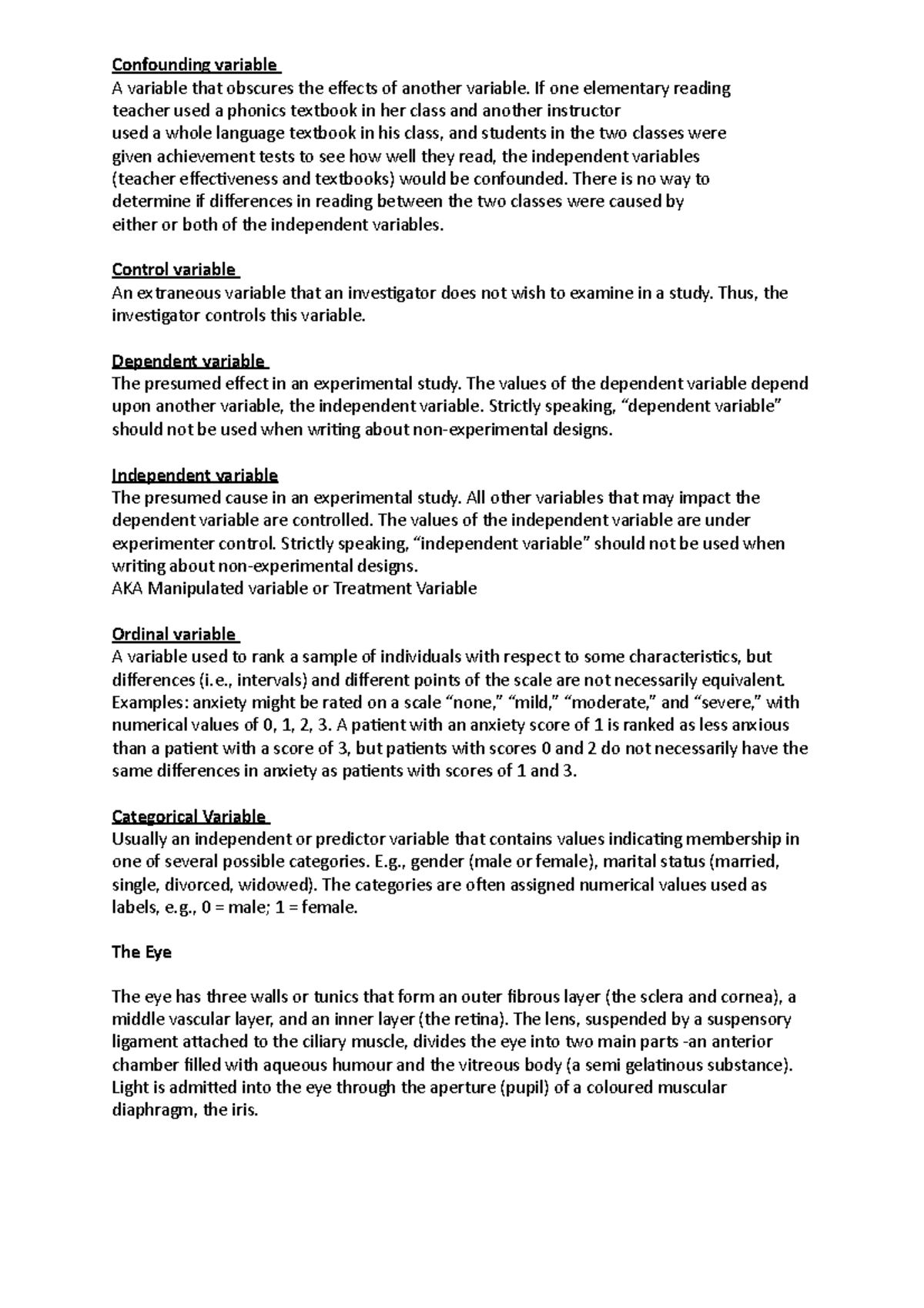 Notes SCH2111 Applied Physiology in practice for final exam ...