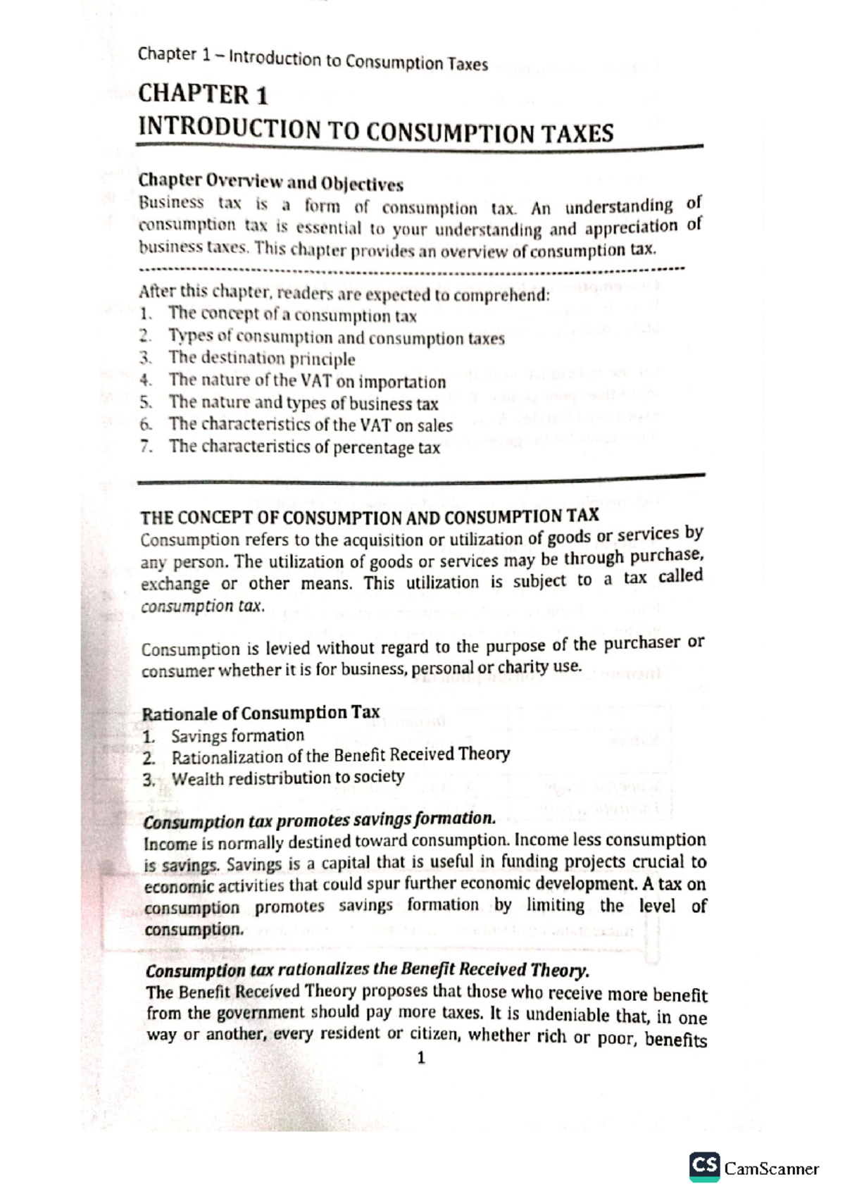 Chapter 1 - Business Tax - Bachelor of Science in Accountancy - Studocu