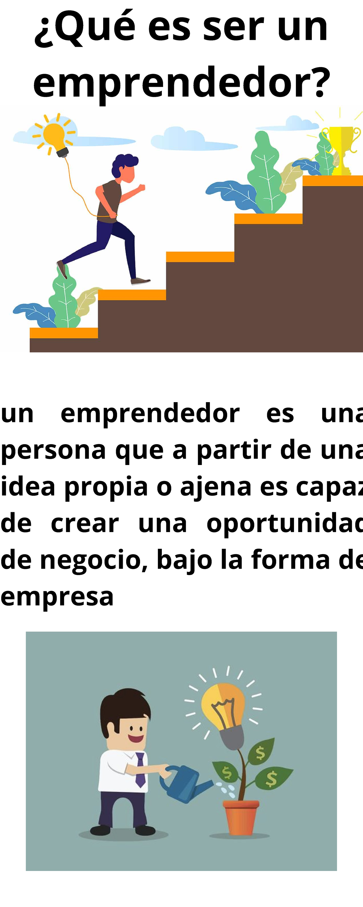 ¿Qué es ser un emprendedor - un emprendedor es una persona que a partir ...