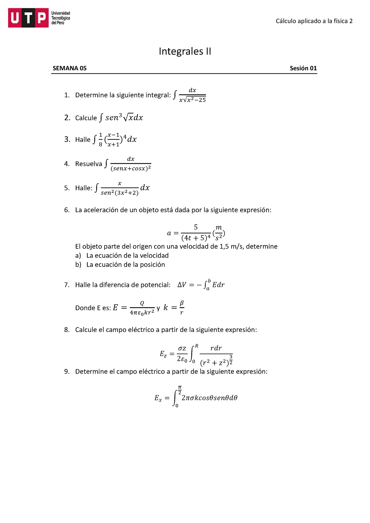 S05.s1-Resolver Ejercicios (Aplicaciones De Integrales) - C·lculo ...