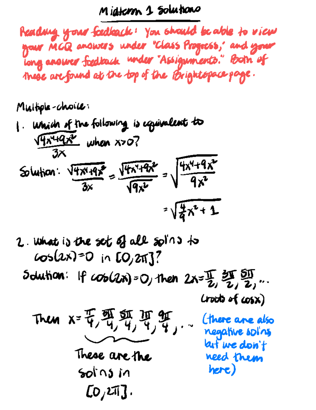 MAT 1327 Midterm 1 Solutions 2022 intensive - reading your sId%¥É?m ...
