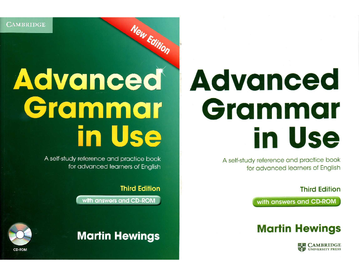 Advanced Grammar in use - Studocu