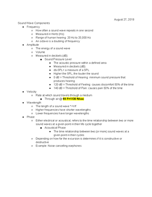Audio Engineering - Perception of Sound - Perception of Sound ...