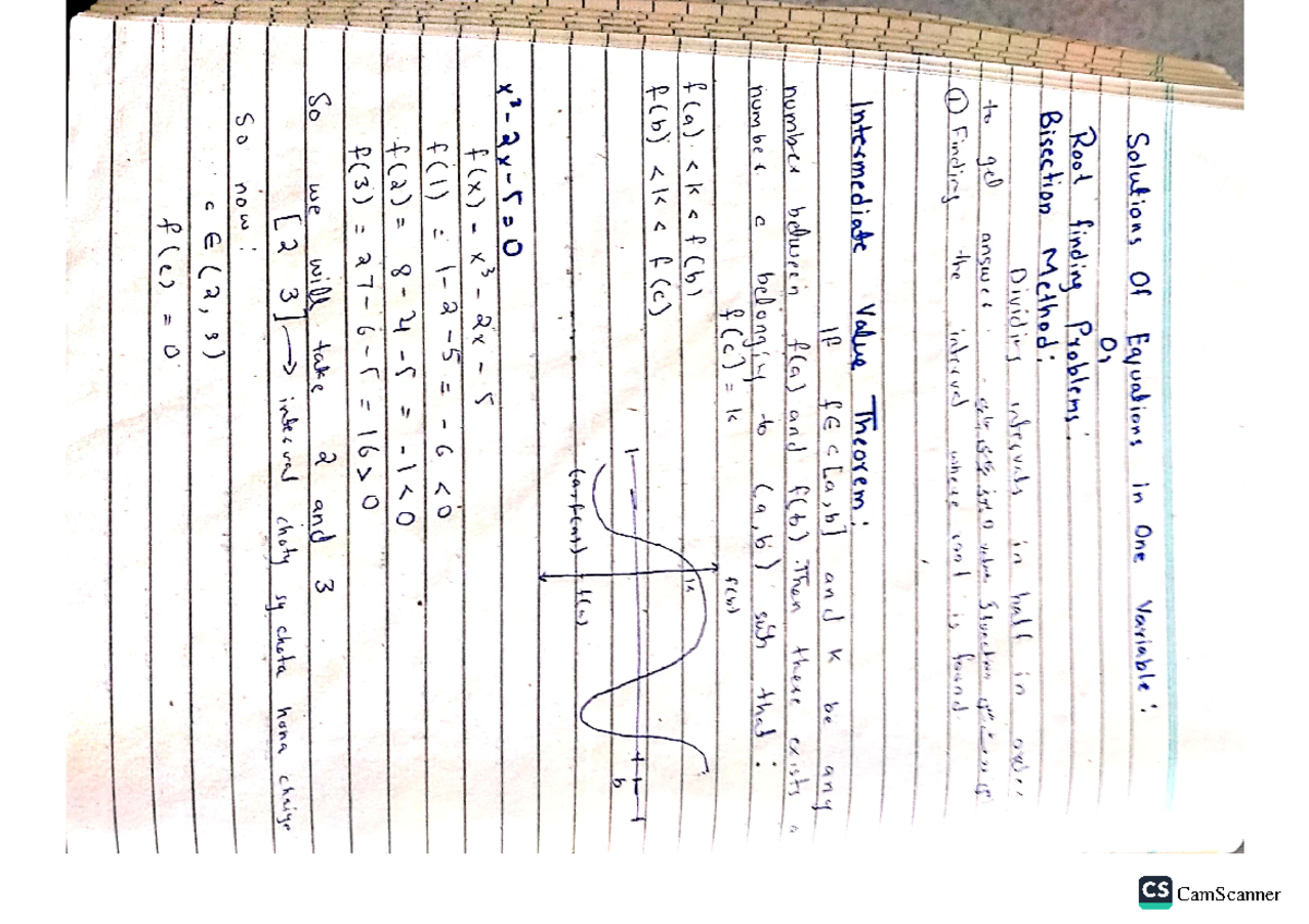 NC Notes - Numerical Computing - Studocu