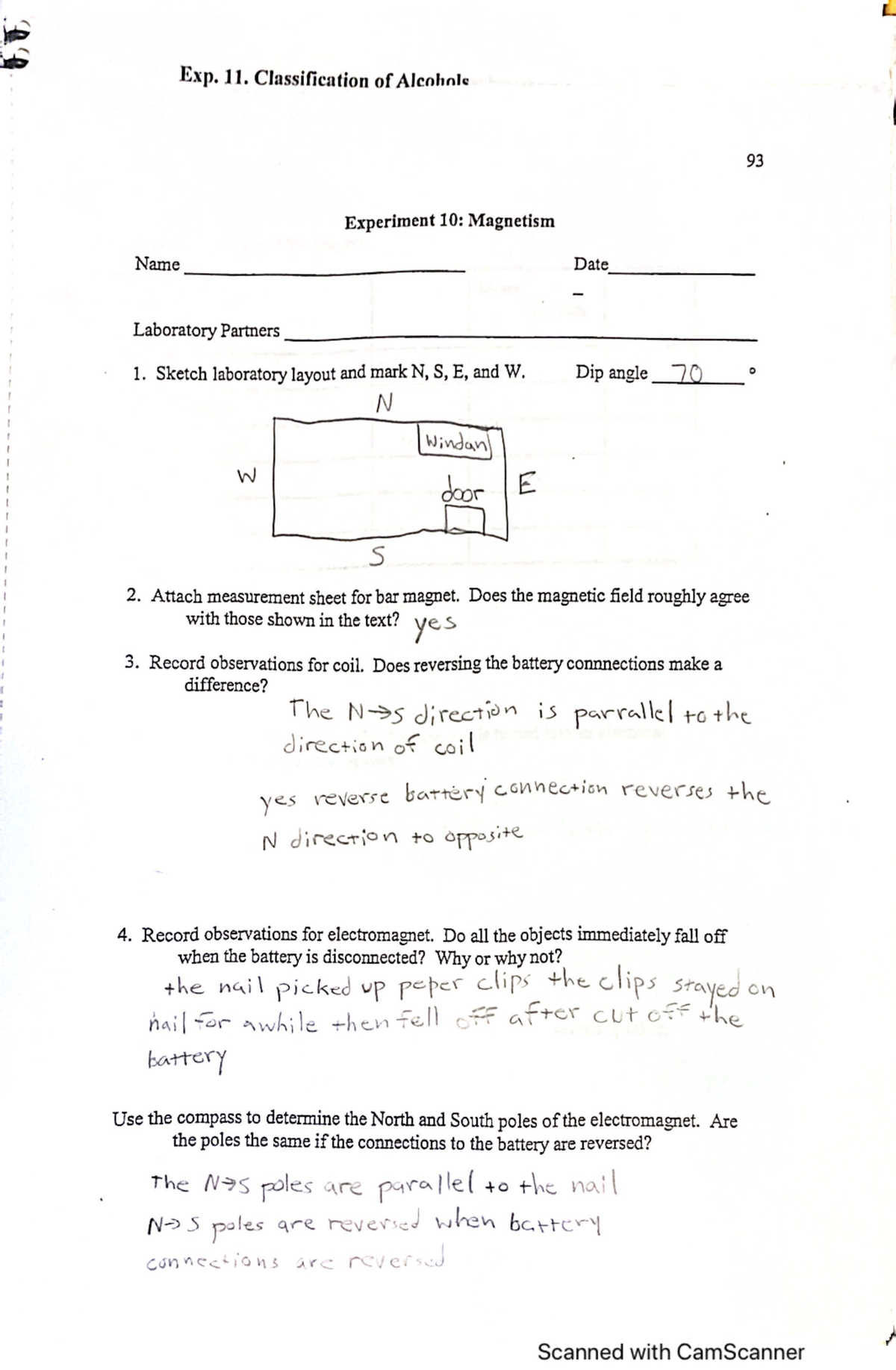 Physical science exp10 - CHEM 3201 - Studocu