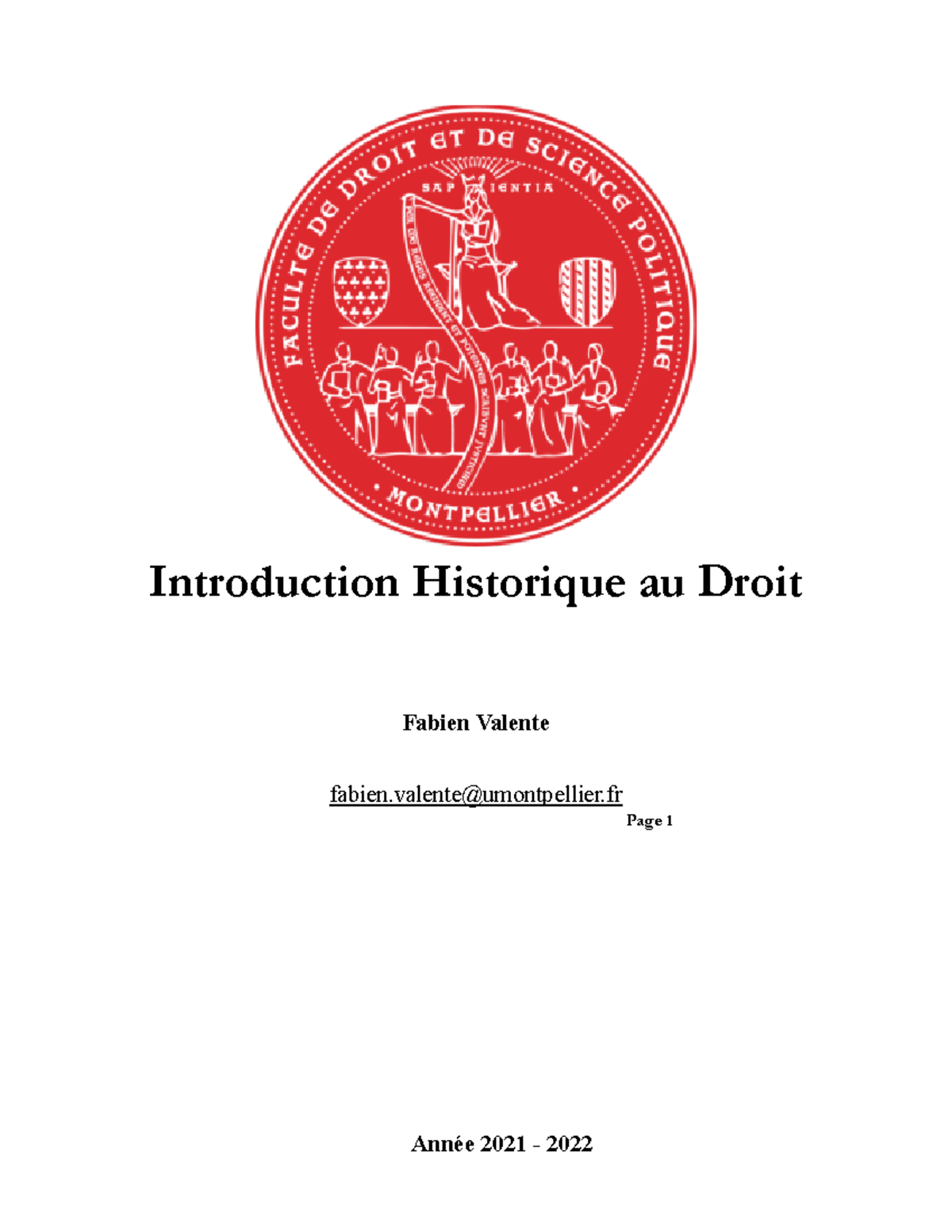 CM Introduction Historique Au Droit - Introduction Historique Au Droit ...