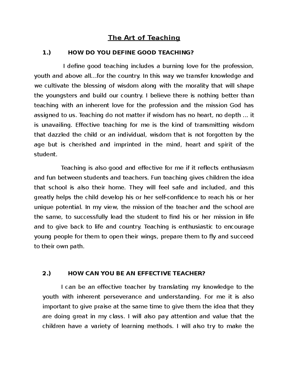 the-art-of-teaching-how-do-you-define-good-teaching-i-define-good