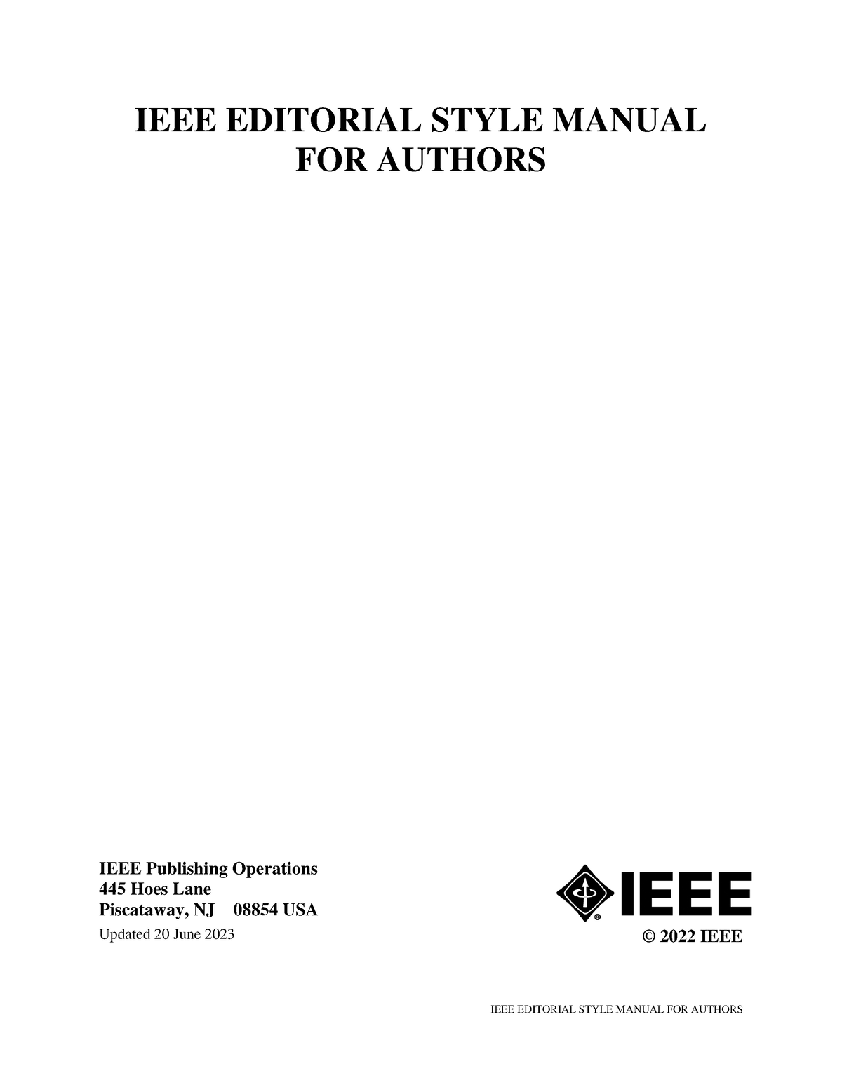 IEEE Editorial Style Manual For Authors - IEEE EDITORIAL STYLE MANUAL ...