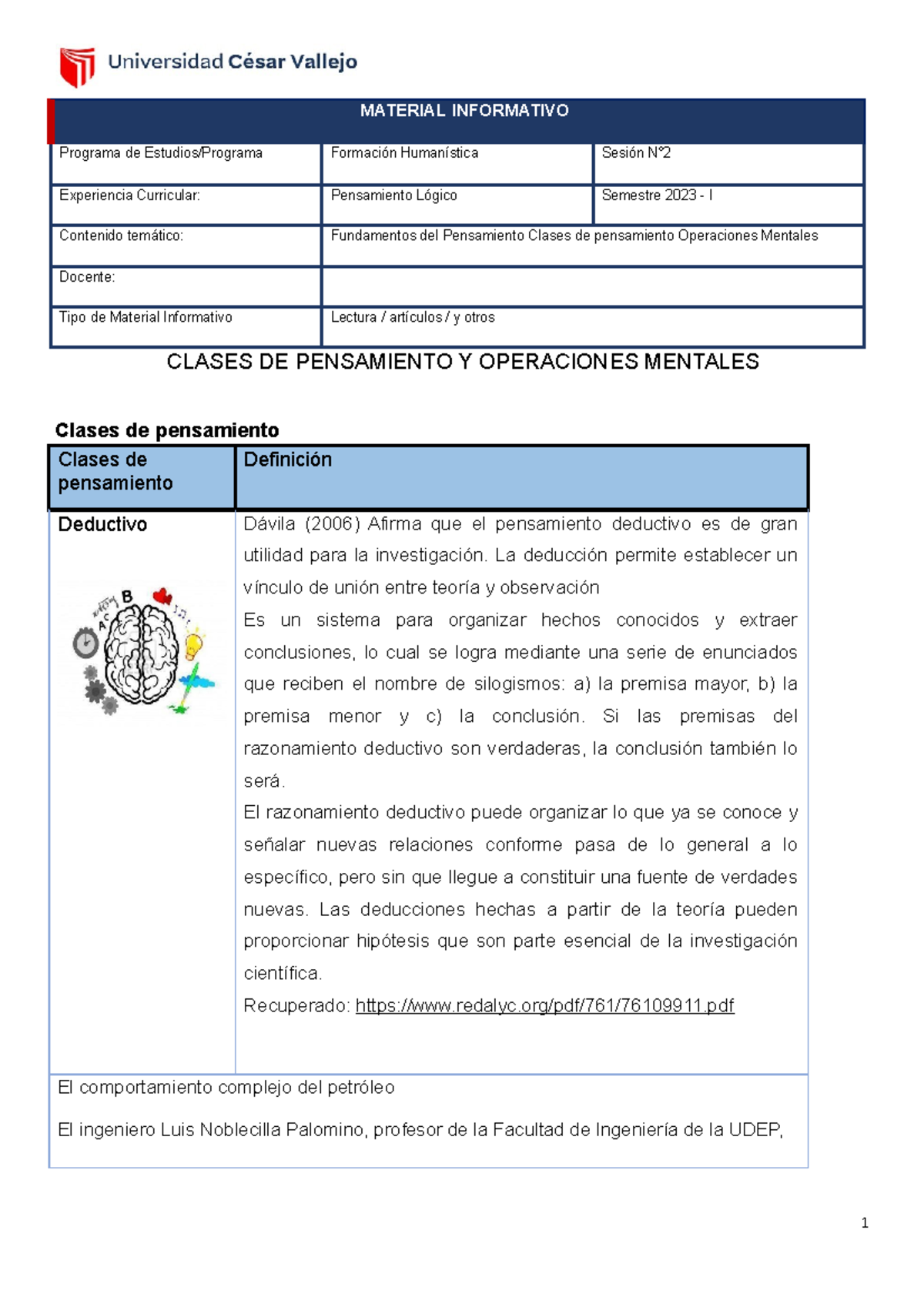 Material informativo S02 - Trabajo - MATERIAL INFORMATIVO Programa de ...
