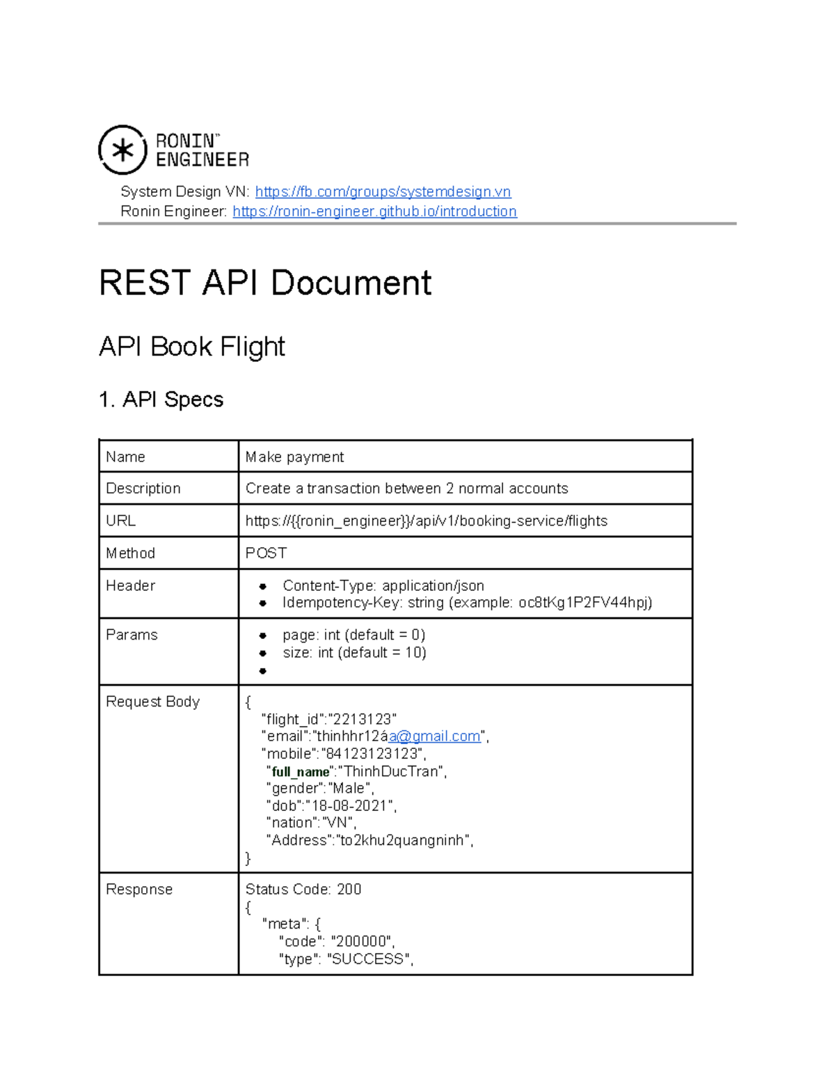 Book Flight REST API Document - 📚 System Design VN:fb/groups ...