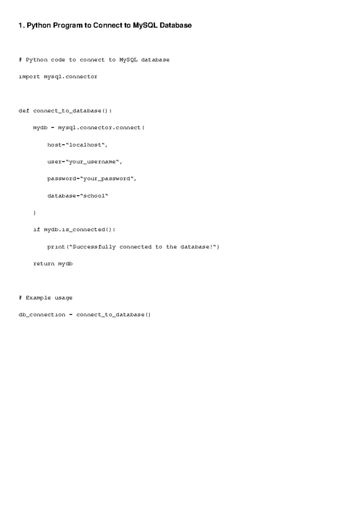 4 - it is a great summ book notes - 1. Python Program to Connect to ...