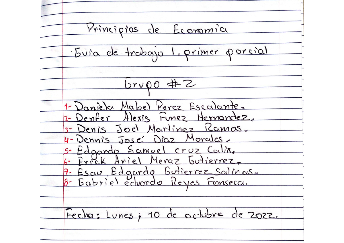 Guía Primer Parcial Principio De Economía Grupo 2 - Principios De ...