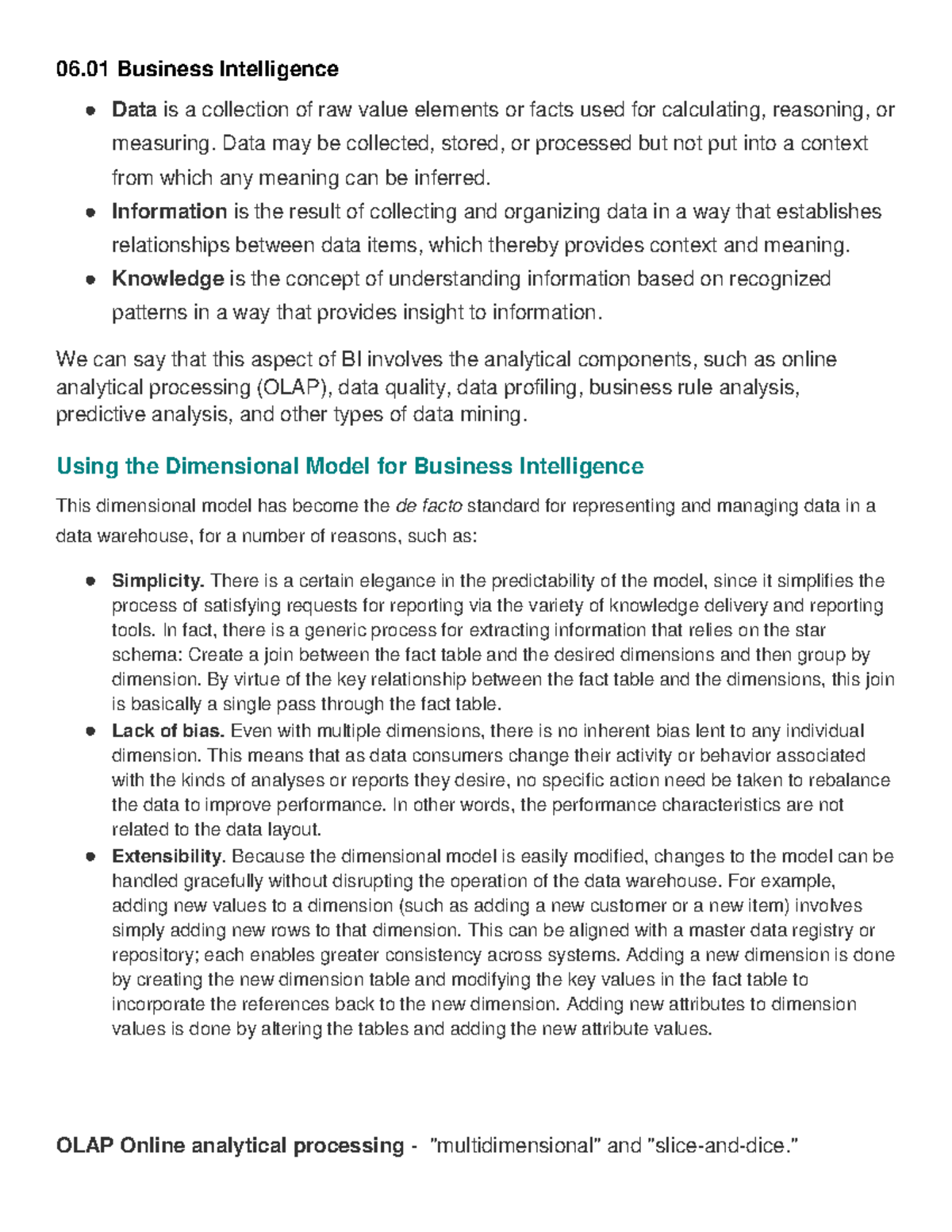 C175 Business Intelligence - 06 Business Intelligence Data Is A ...